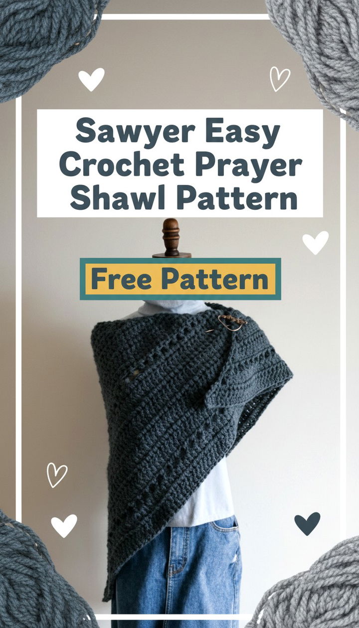 Effortless Comfort with the Sawyer Easy Prayer Shawl Crochet Pattern