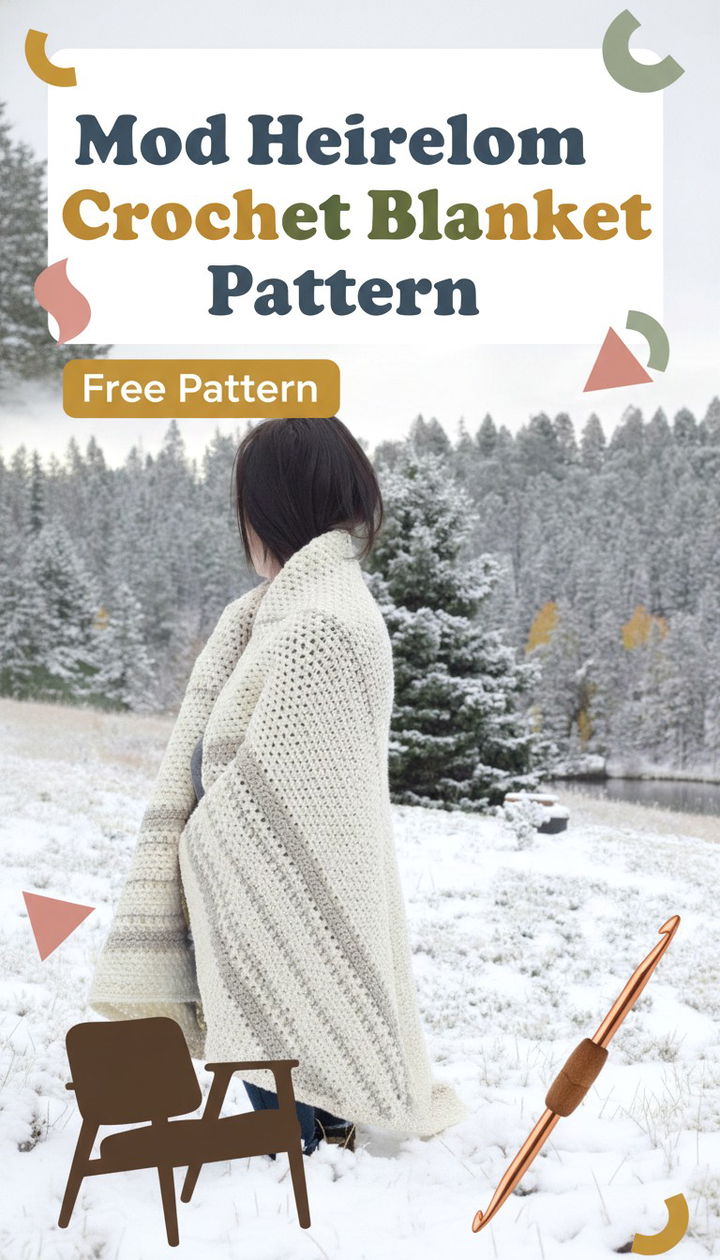 Elevate Your Home with the Mod Heirloom Crochet Blanket Pattern
