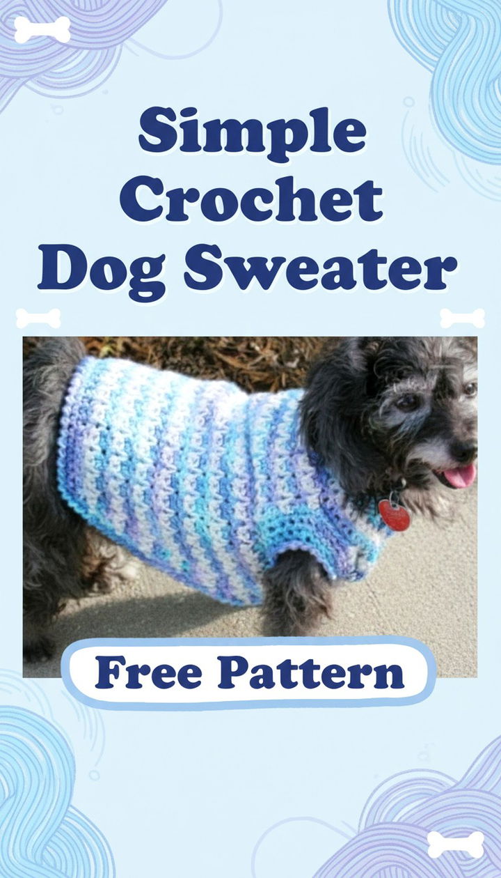 Create a Classic Comfort with the Simple Crochet Dog Sweater