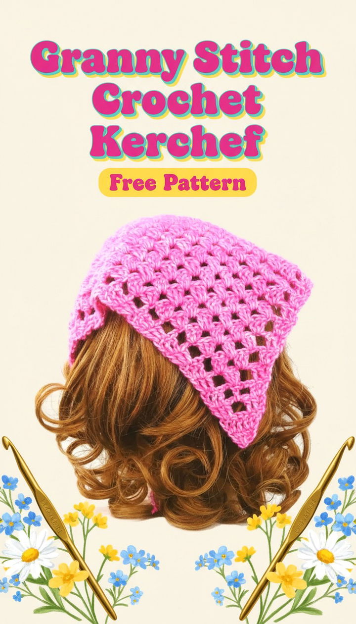 Effortless Style with the Granny Stitch Crochet Kerchief Pattern