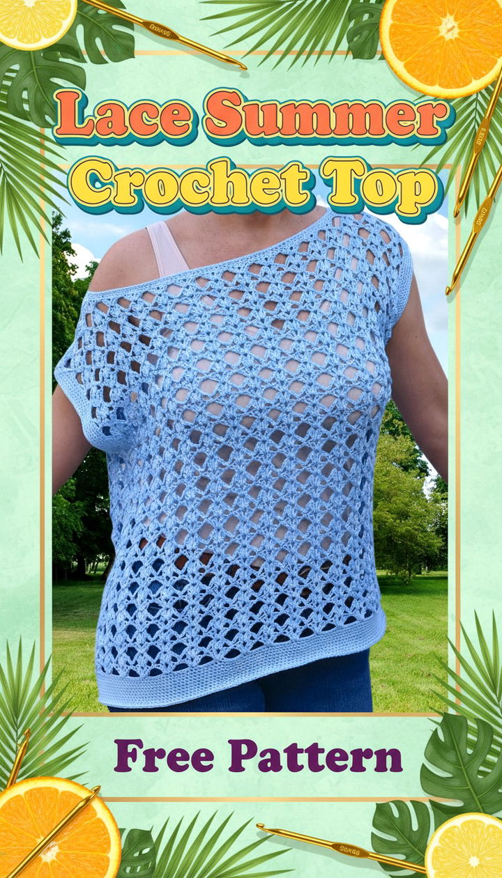 Radiant Summer Style with the Lace Summer Crochet Top Pattern