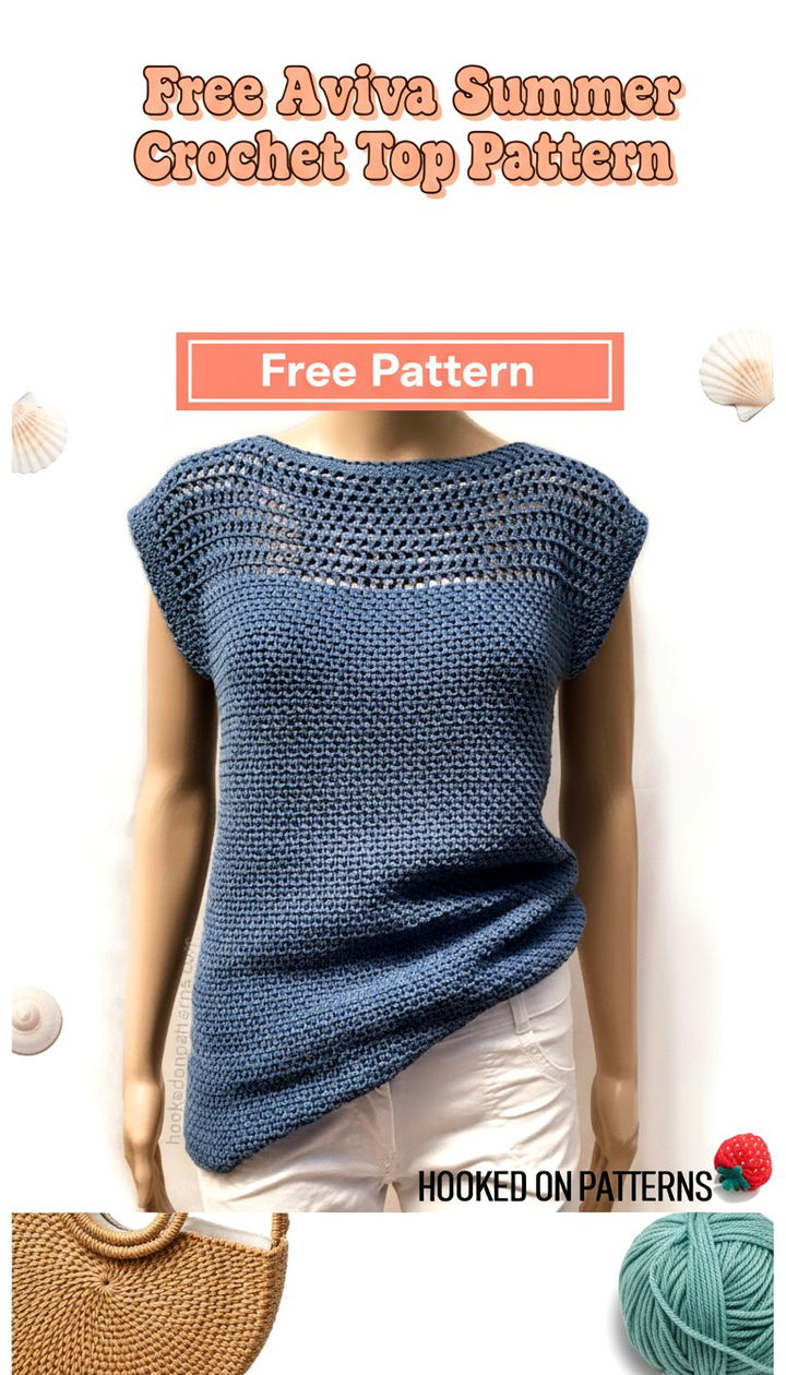 Refresh Your Style with the Aviva Summer Top Free Crochet Pattern