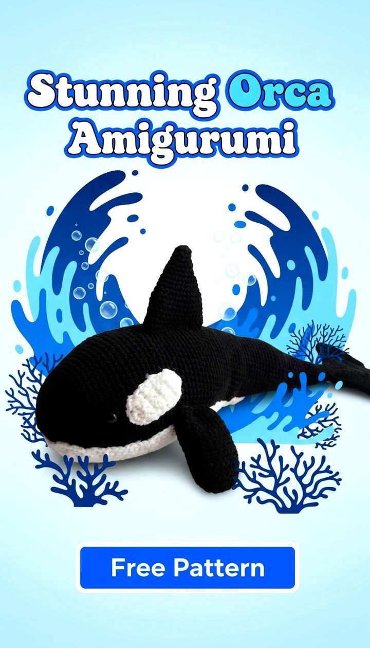 Stunning Orca Amigurumi Free Crochet Pattern