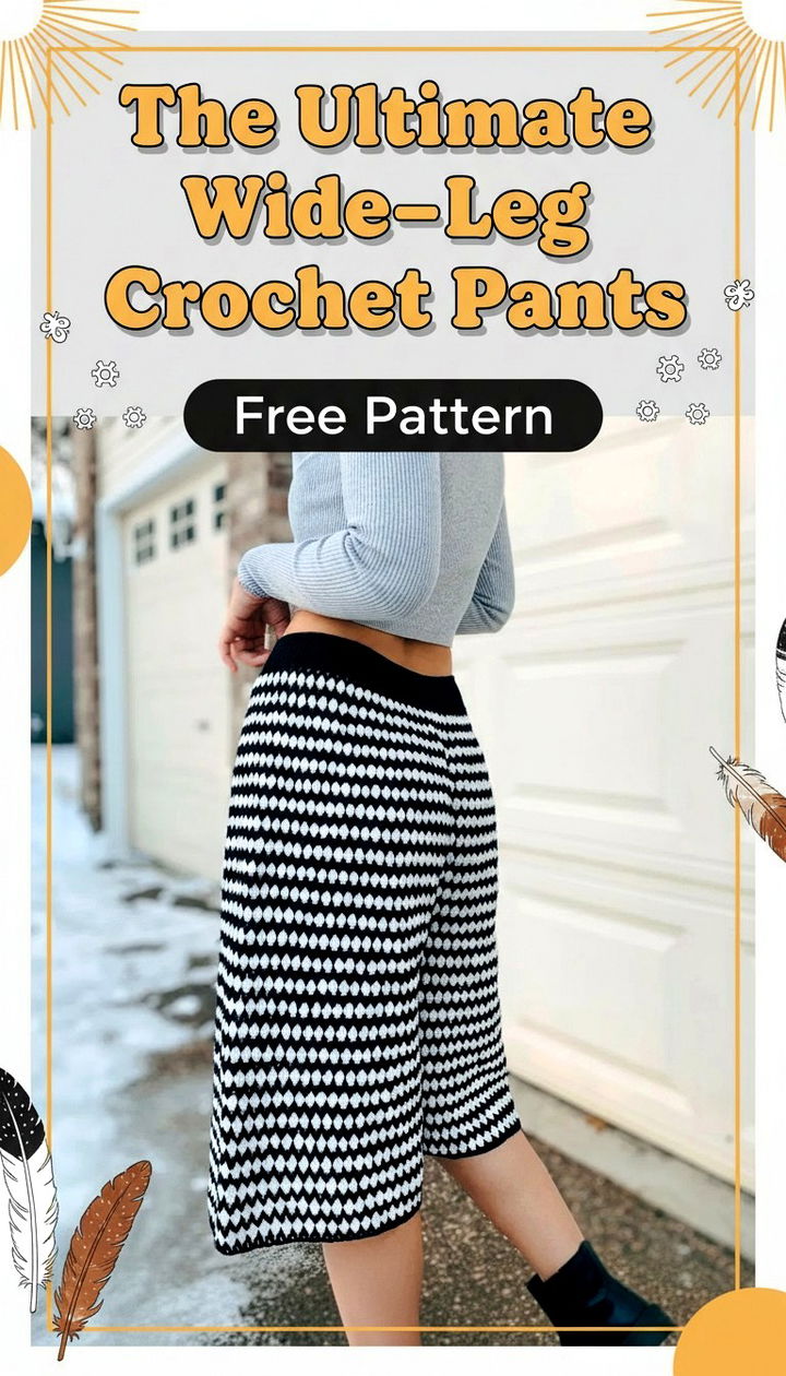 Trending Wide Leg Crochet Pants Pattern for Summer
