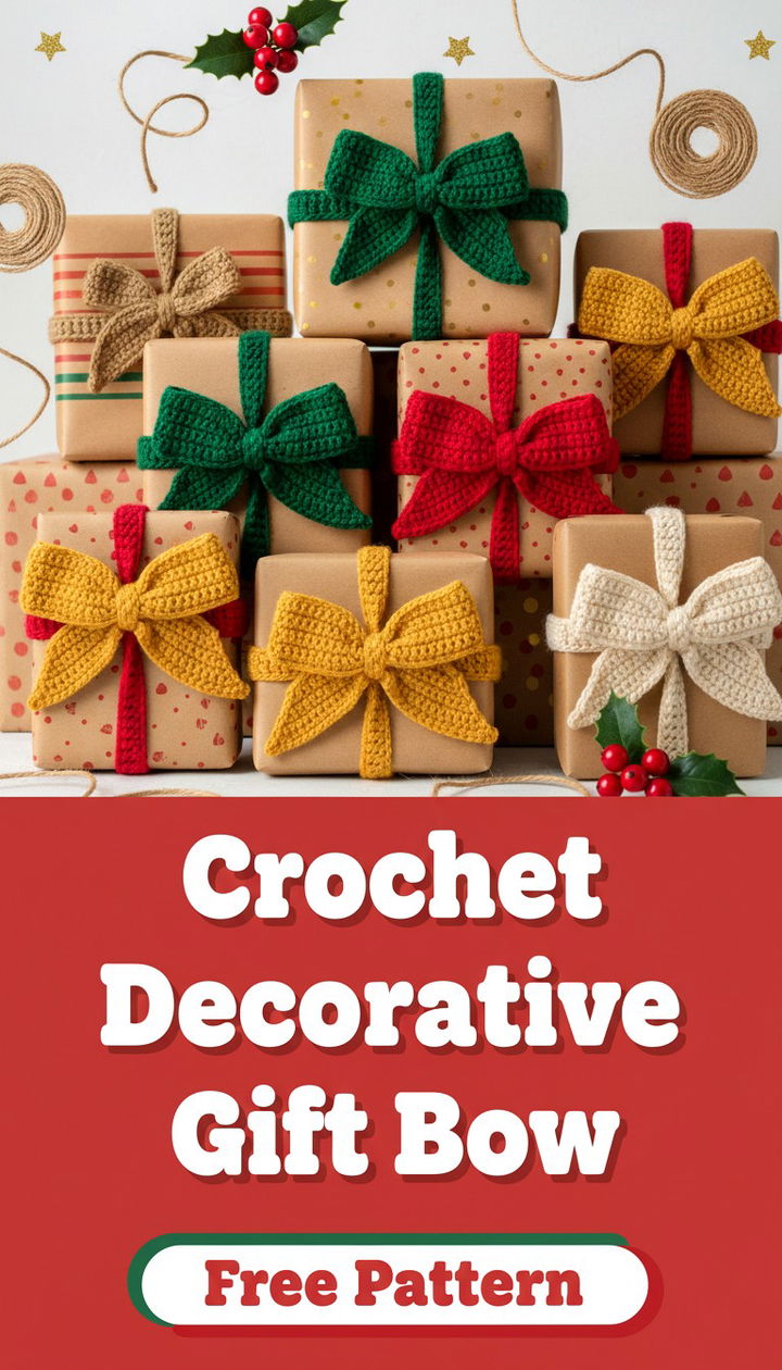 Wrap It in Love How to Crochet a Decorative Bow for Gifts
