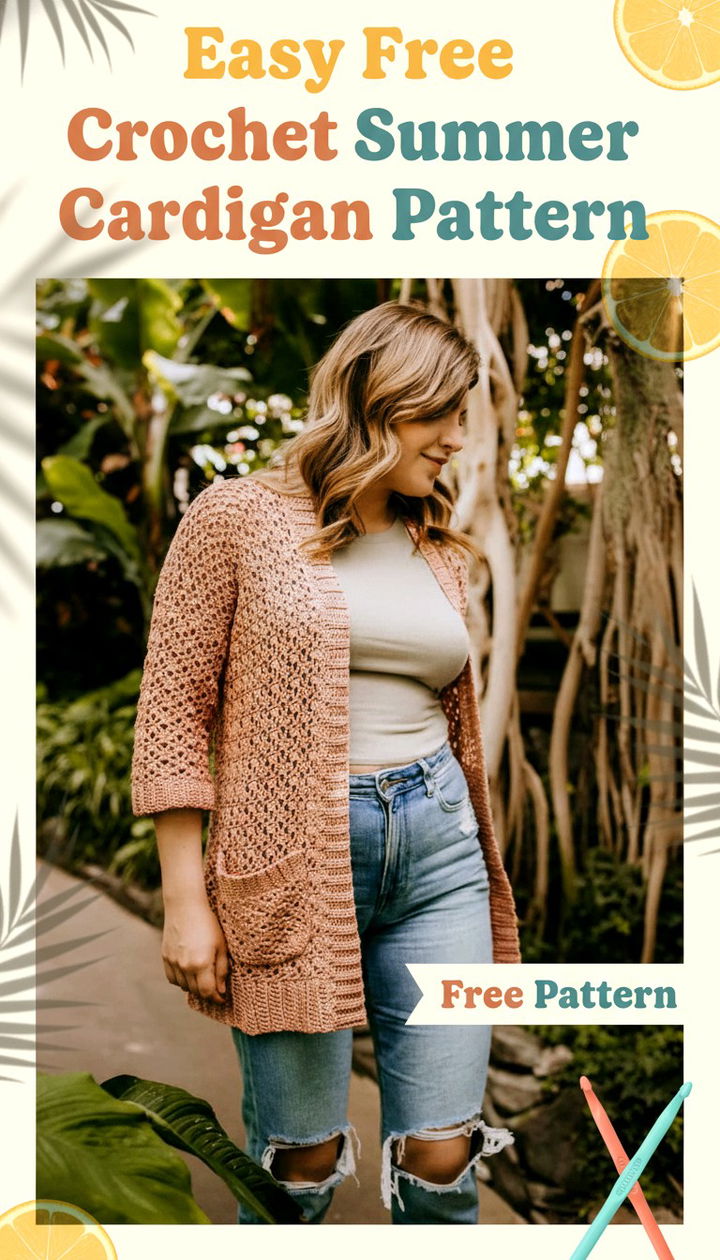 Breezy Vibes The Ultimate Free Crochet Summer Cardigan Pattern