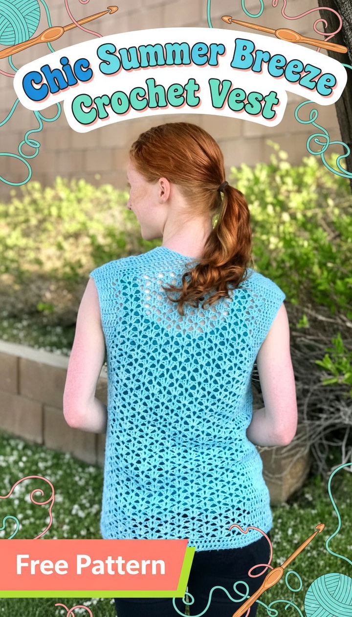 Chic Summer Breeze Crochet Vest Lightweight Style