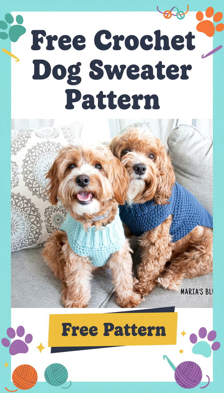 Craft the Perfect Cozy Layer with This Crochet Dog Sweater