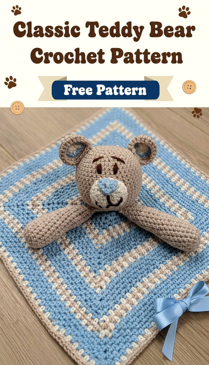 Create a Classic Keepsake with the Teddy Bear Lovey Crochet Pattern