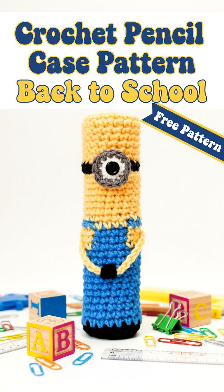 Gear Up for Class with This Crochet Pencil Case Pattern