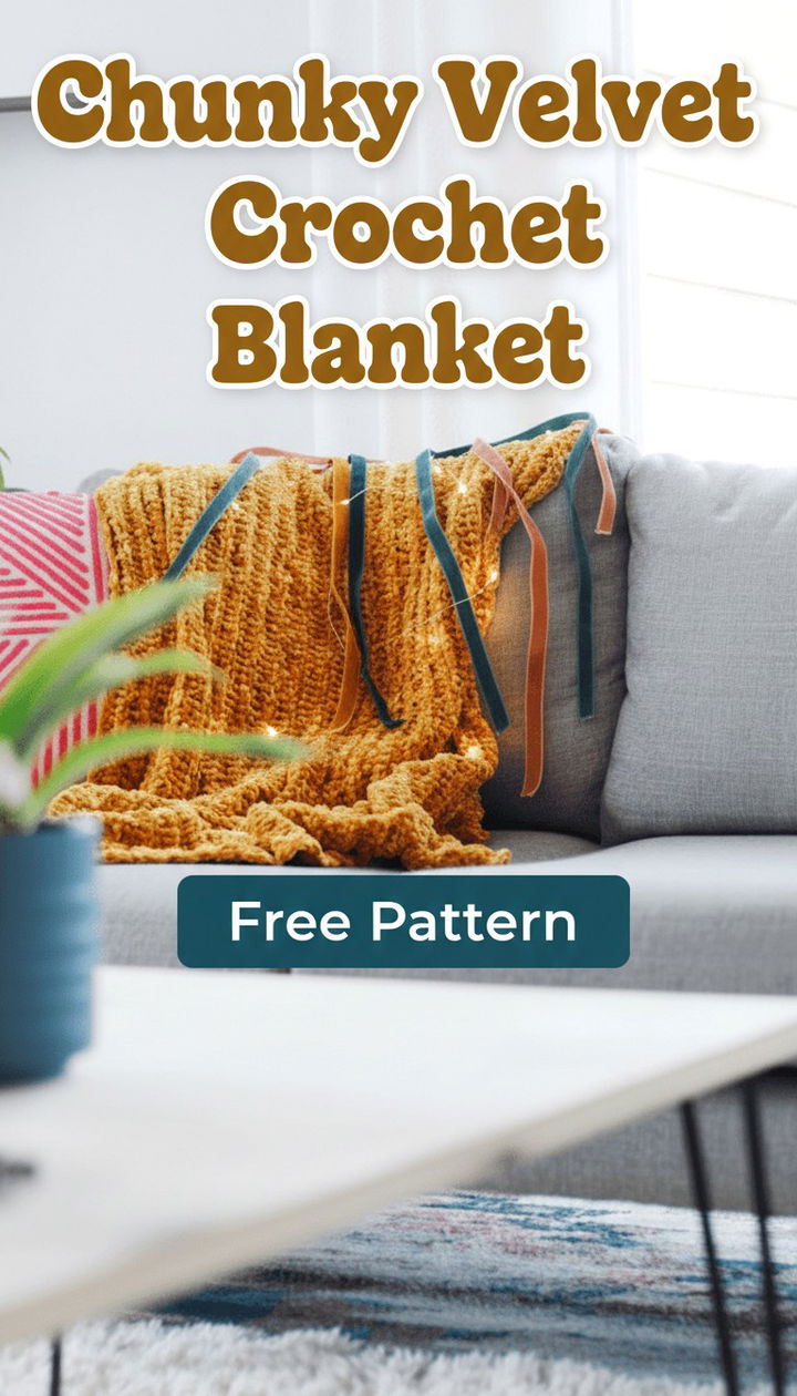 Luxurious Chunky Velvet Crochet Blanket Guide