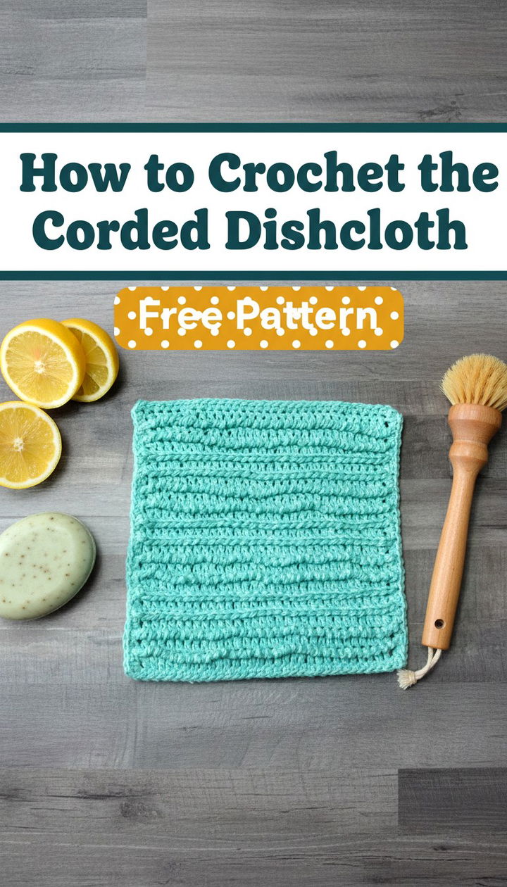 Master the Textured Corded Crochet Dishcloth Pattern