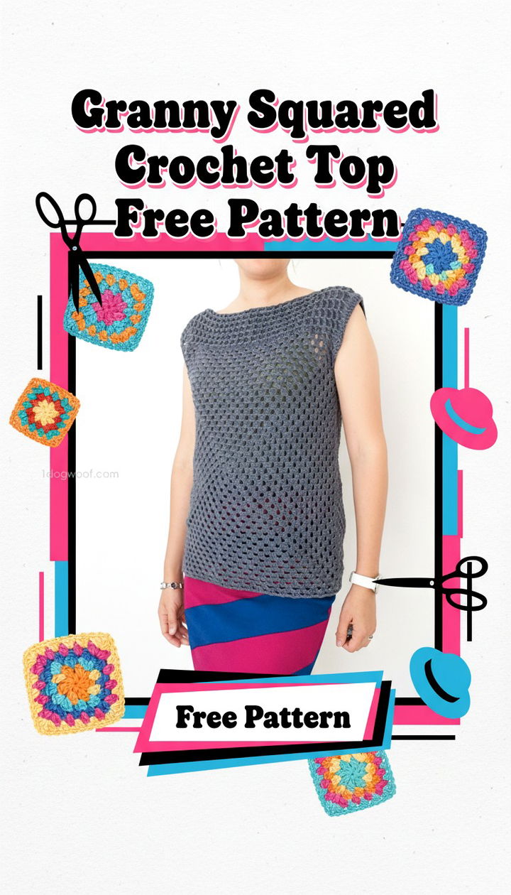 Master the Trendy Granny Squared Crochet Top