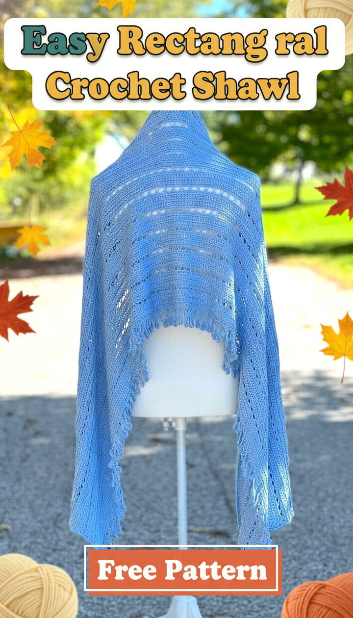 Wrap Yourself in Comfort with an Easy Rectangular Crochet Shawl