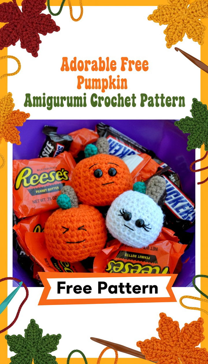 Adorable Free Crochet Pumpkin Amigurumi Pattern for Fall Decor
