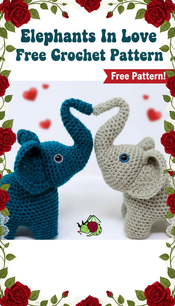Celebrate Romance with the Elephants In Love Crochet Pattern