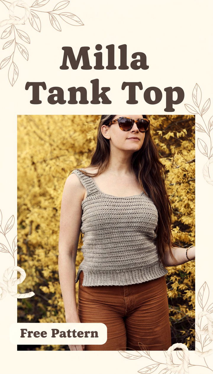 Effortless Elegance The Milla Crochet Tank Free Pattern