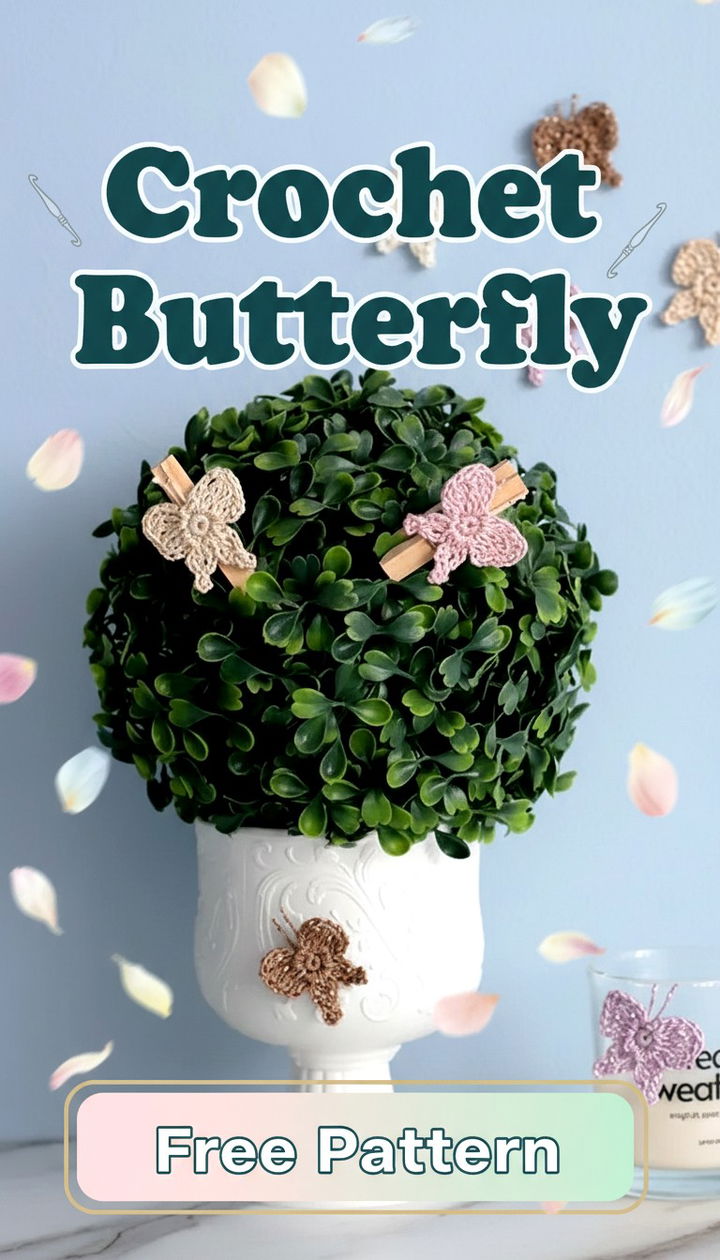 Radiant Crochet Butterfly Free Pattern