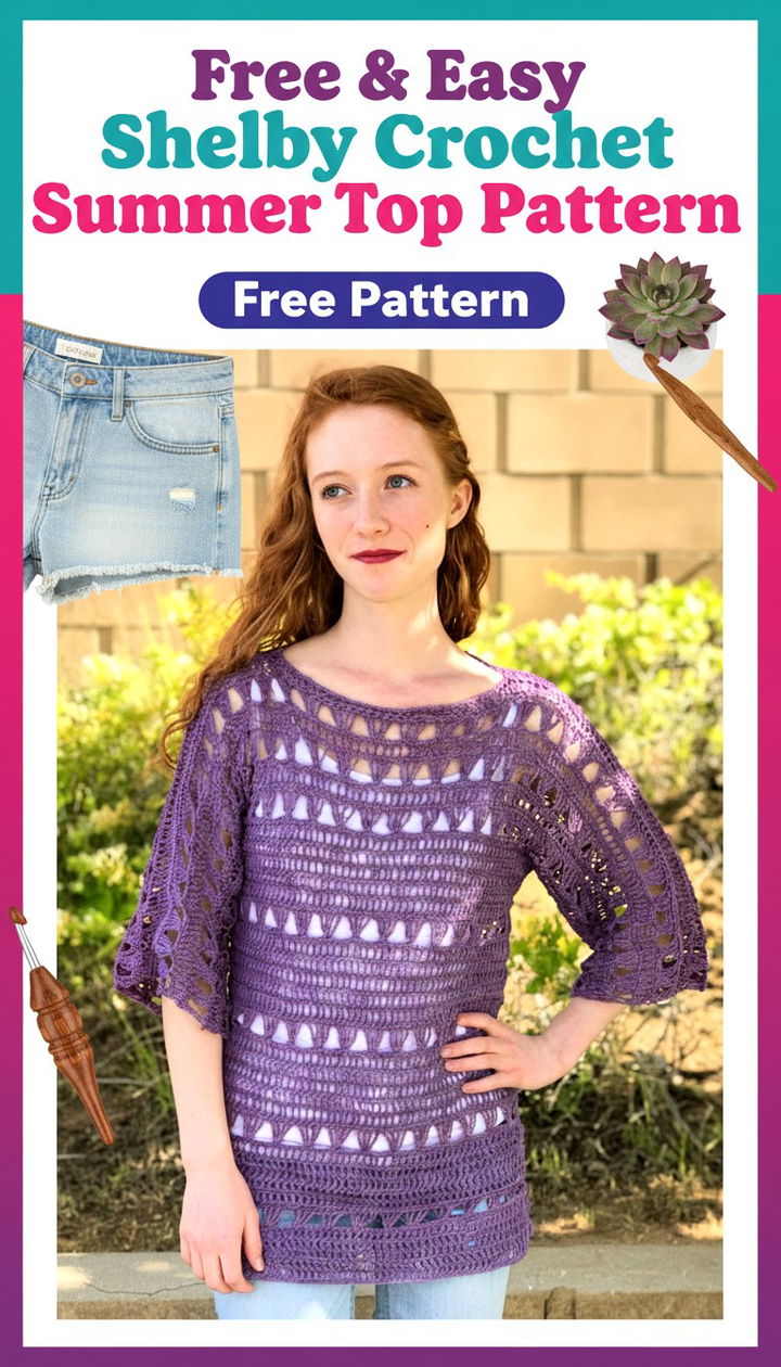 Embrace Modern Style with the Shelby Top Free & Easy Crochet Pattern