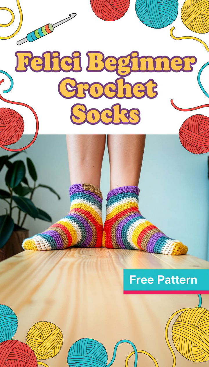 Master Your First Pair with the Felici Beginner Crochet Socks