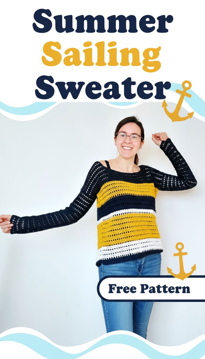 Set Sail with the Inclusive Summer Sailing Sweater Crochet Pattern