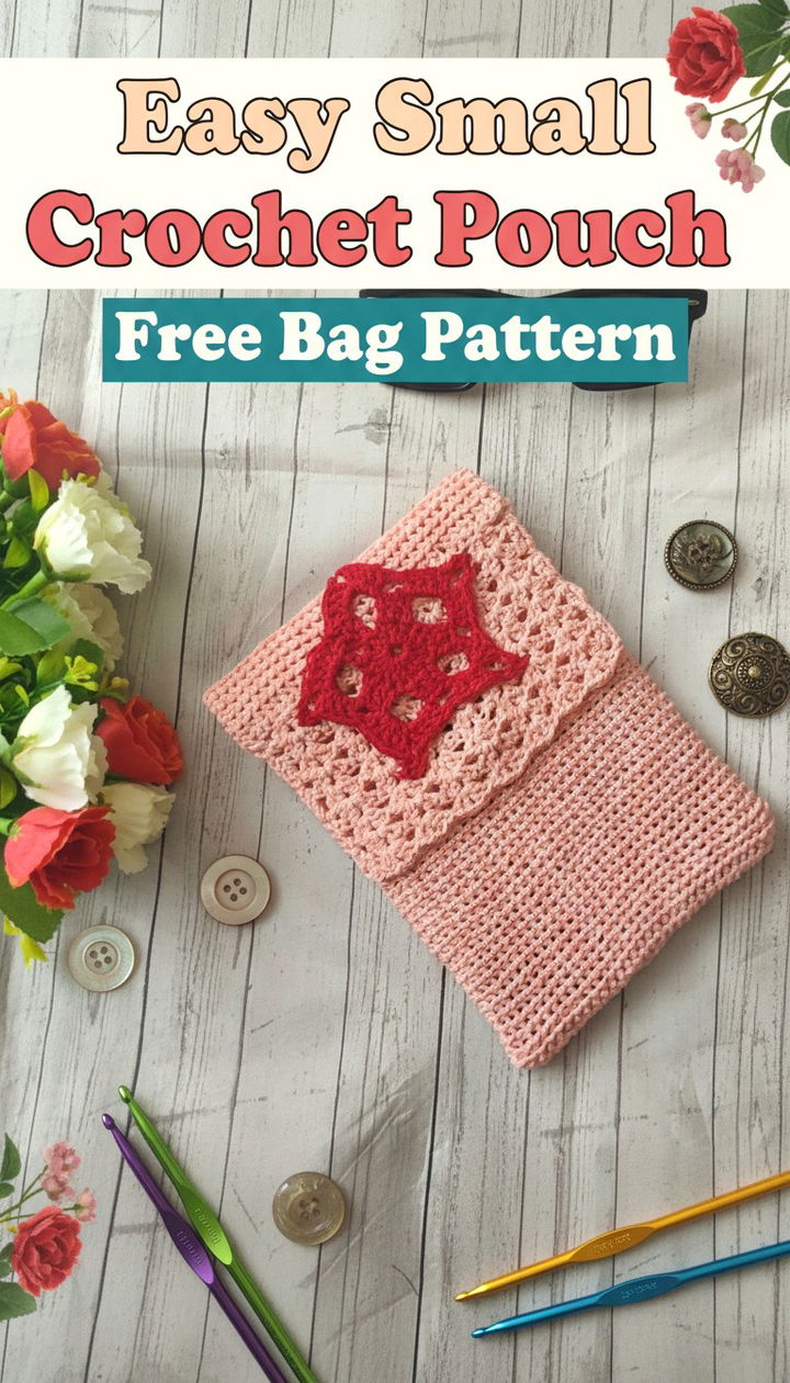 Versatile Small Crochet Pouch Free Bag Pattern