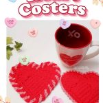 Adorable Sweet Heart Coasters Crochet Pattern for Beginners