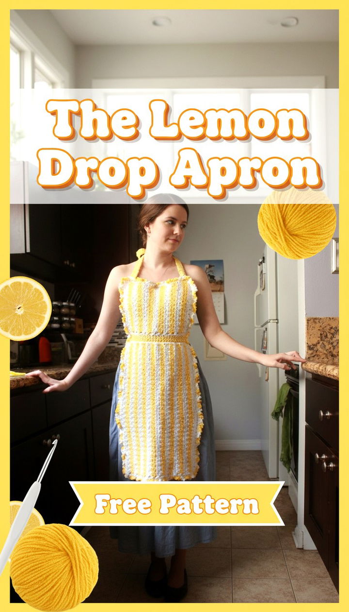 Refresh Your Kitchen Style with The Lemon Drop Apron Crochet Pattern