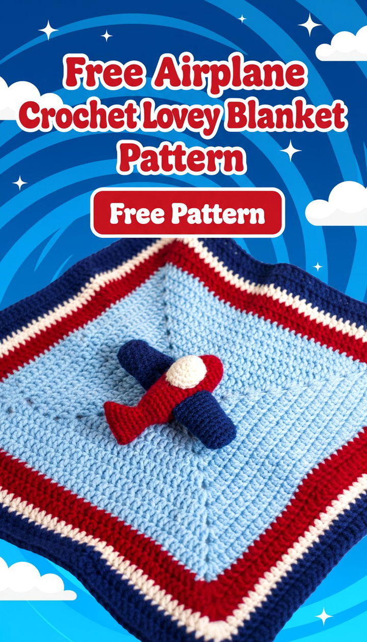 Soar into Sweet Dreams with the Airplane Crochet Lovey Pattern