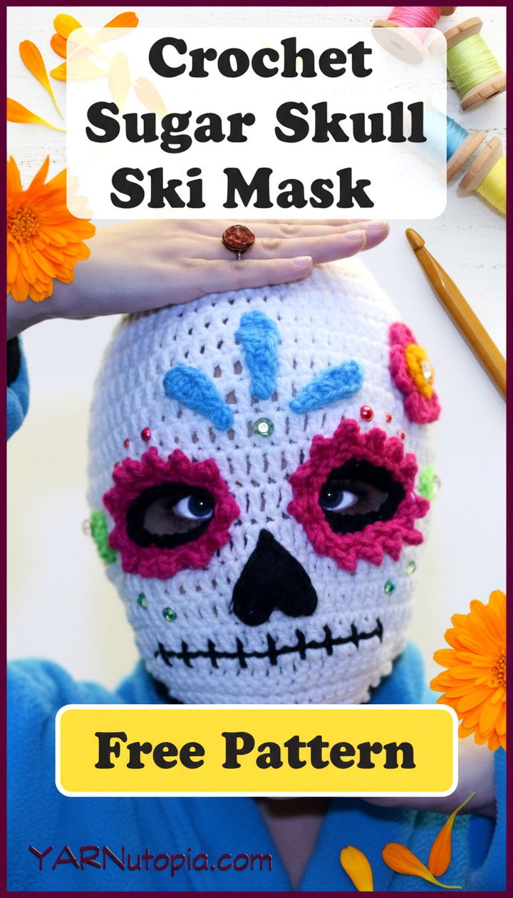 Statement Crochet Tutorial Sugar Skull Ski Mask