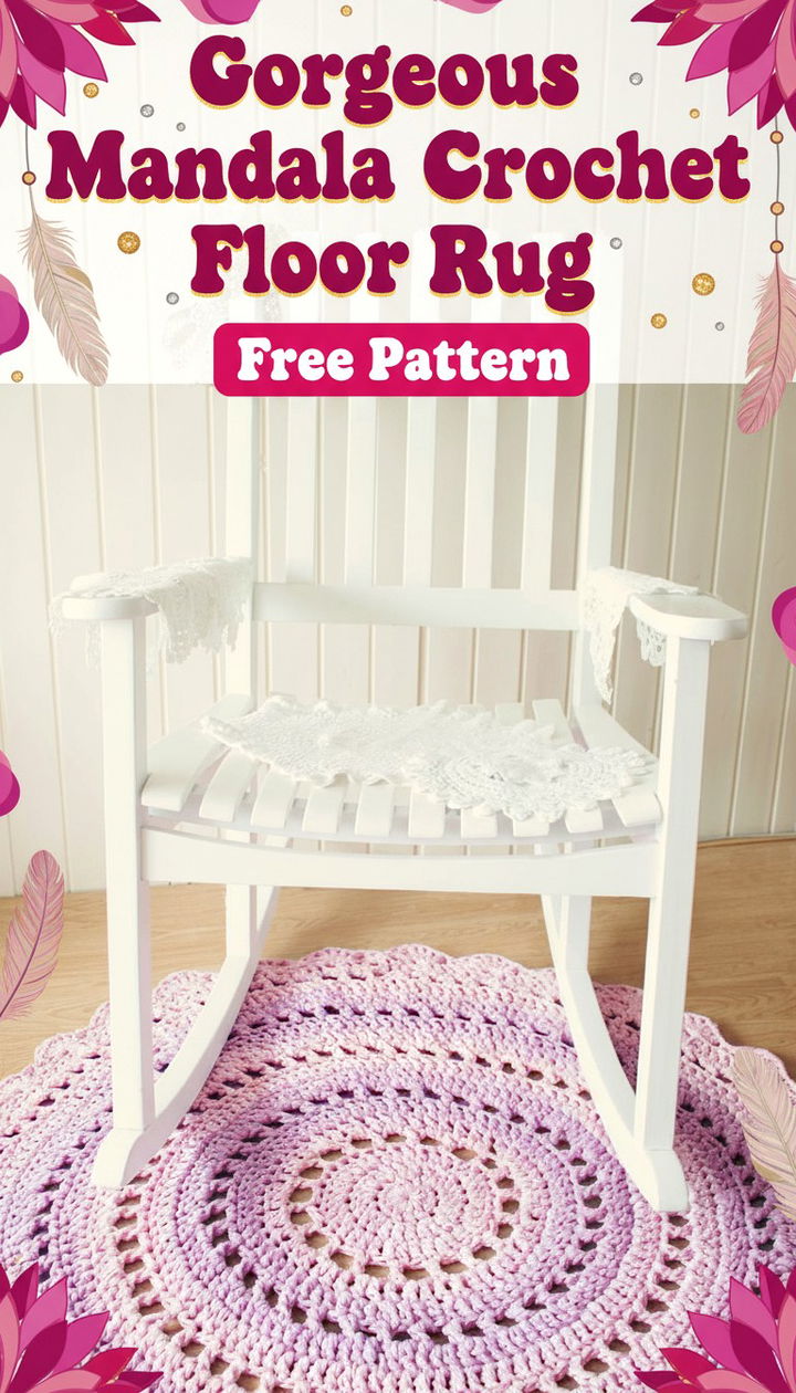 Stunning Mandala Crochet Floor Rug Pattern