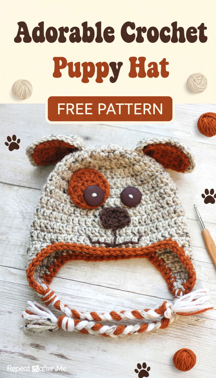 Adorable Crochet Puppy Hat Pattern for All Ages