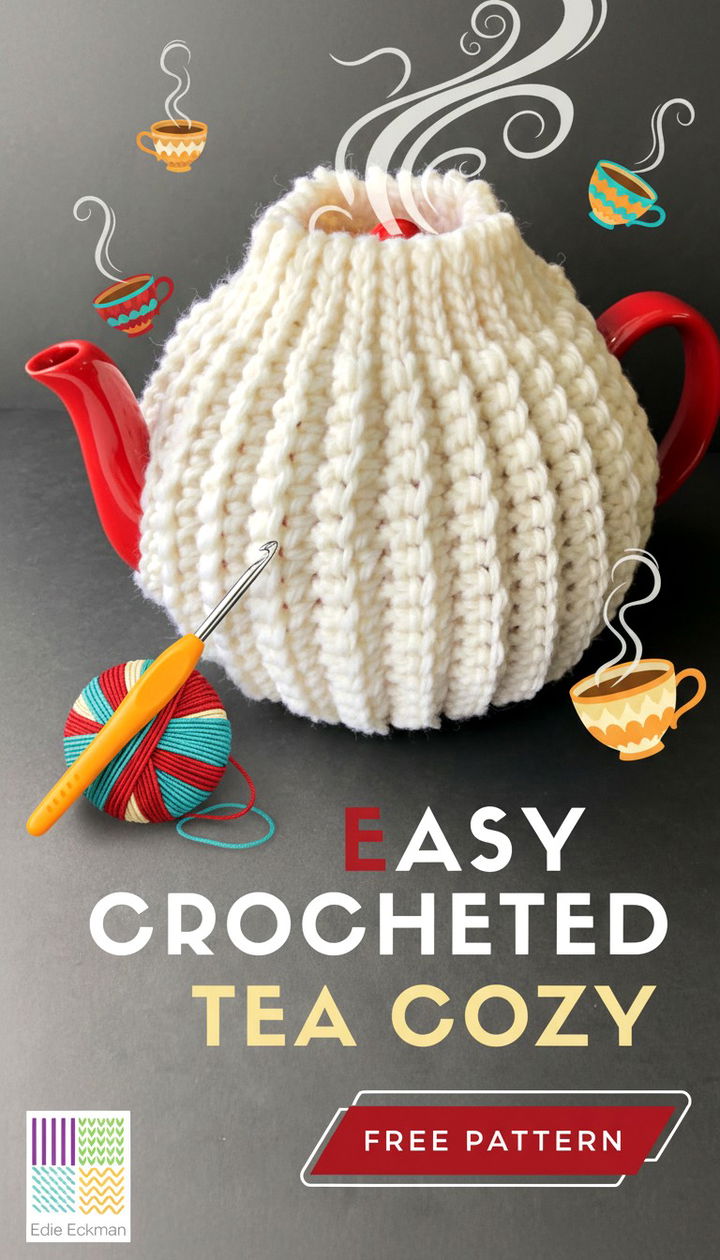 Keep Your Brew Warm with the Easy Crocheted Tea Cozy Free Pattern