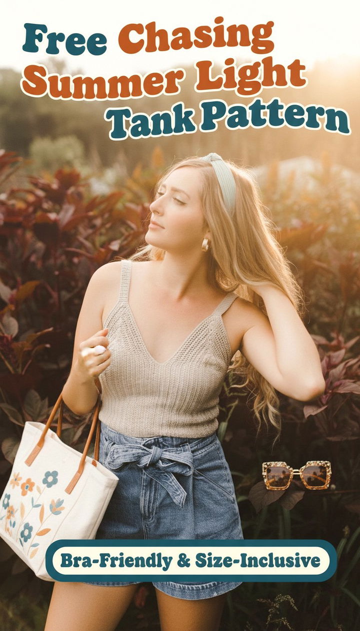 Sunshine & Confidence Chasing Summer Light Beginner Tank Free Pattern