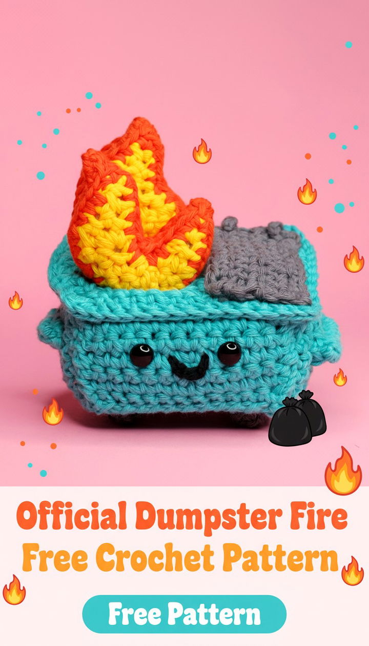 Conquer the Chaos with the Official Dumpster Fire Free Crochet Pattern