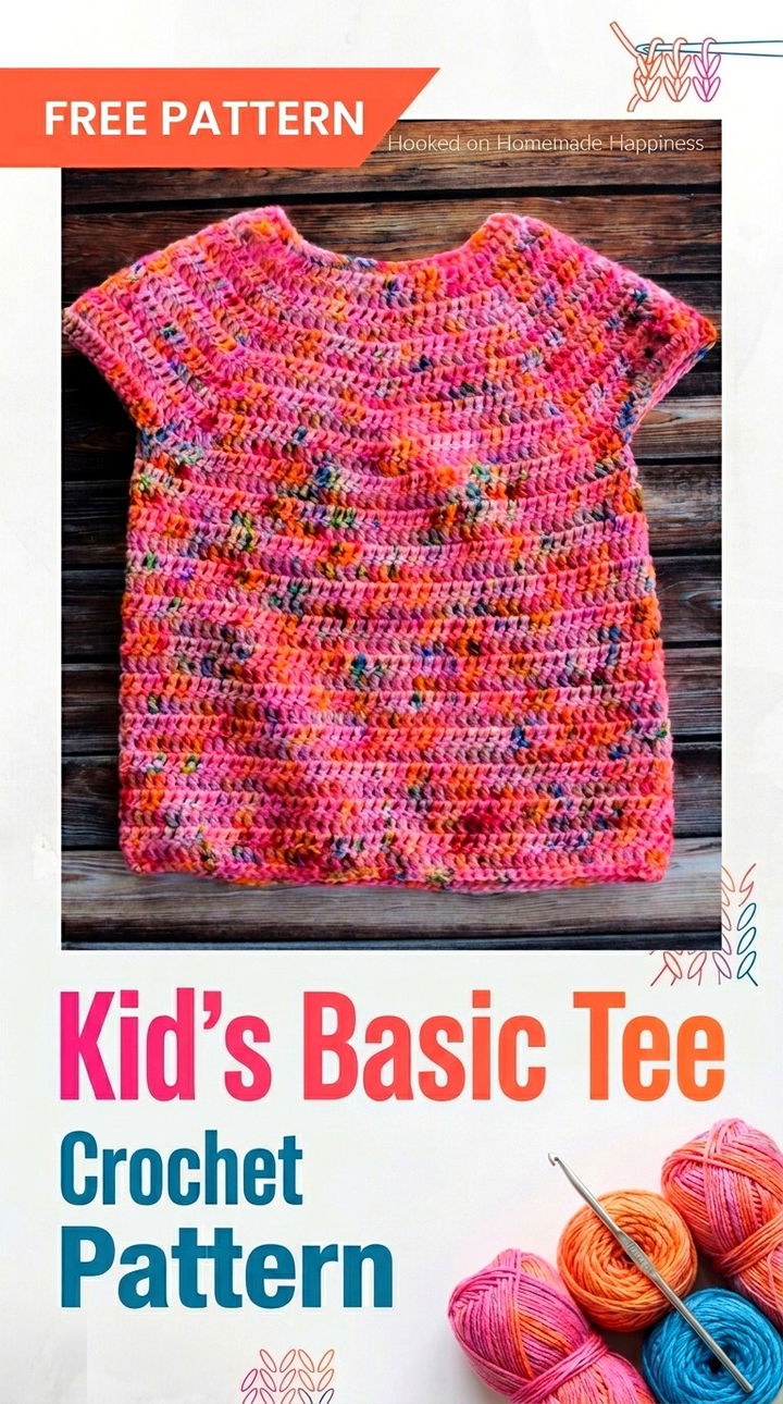 Essential Kid’s Basic Tee Crochet Pattern