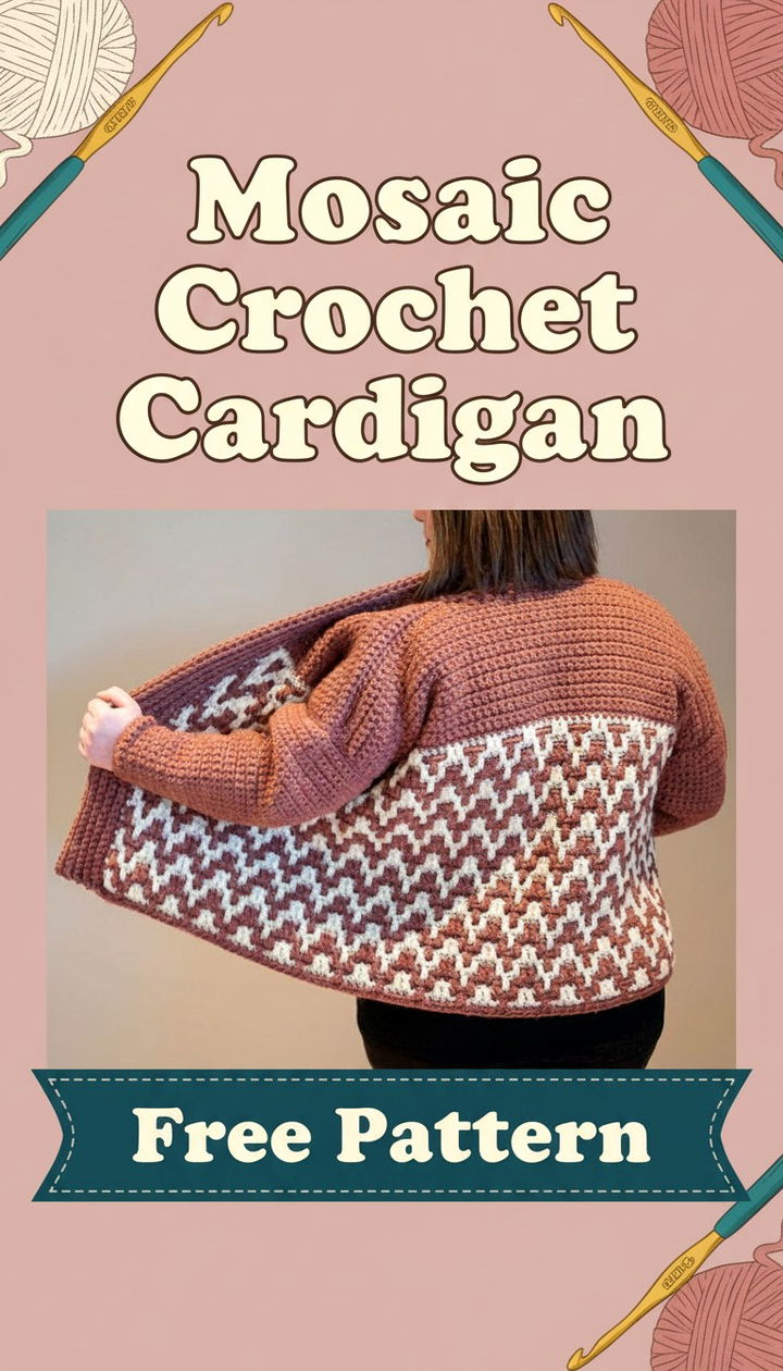 Master the Art of the Mosaic Crochet Cardigan
