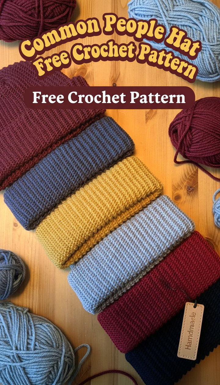 Crafting the Common People Crochet Hat