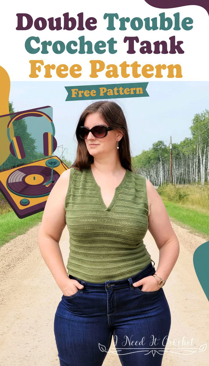 Double Trouble Crochet Tank Top A Bold and Modern Free Pattern