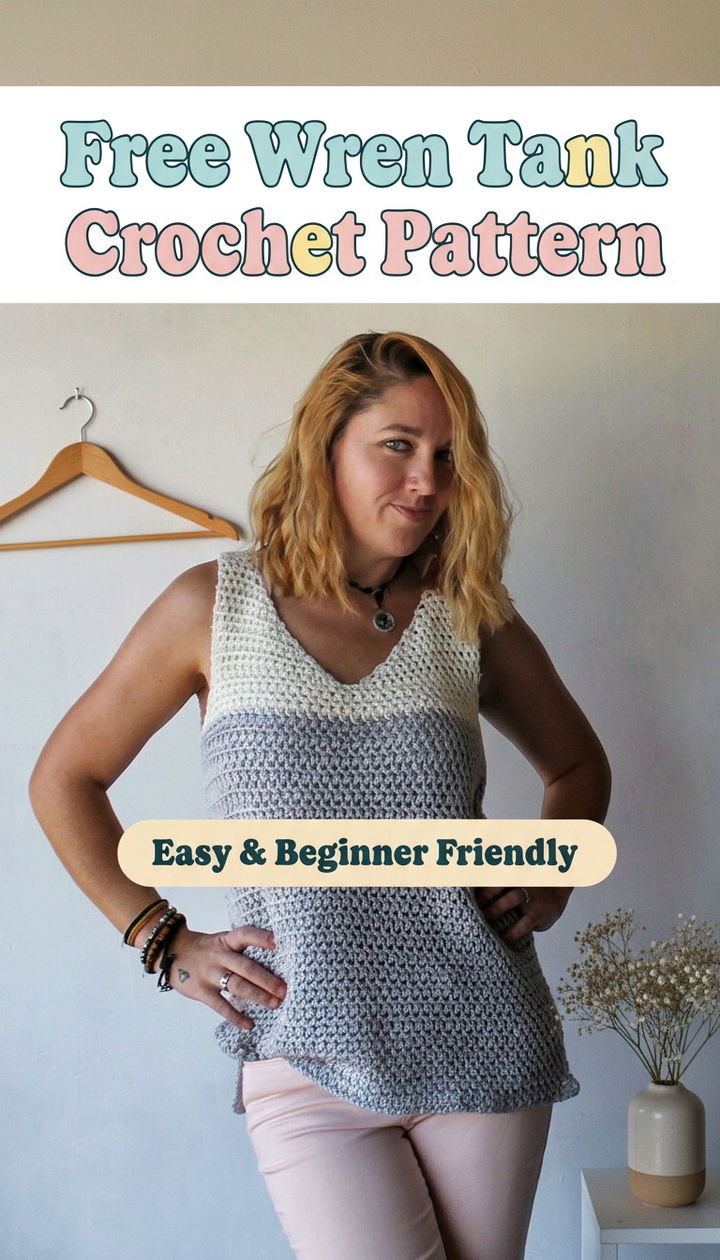 Effortless Minimalist Chic The Wren Tank Easy Crochet Pattern