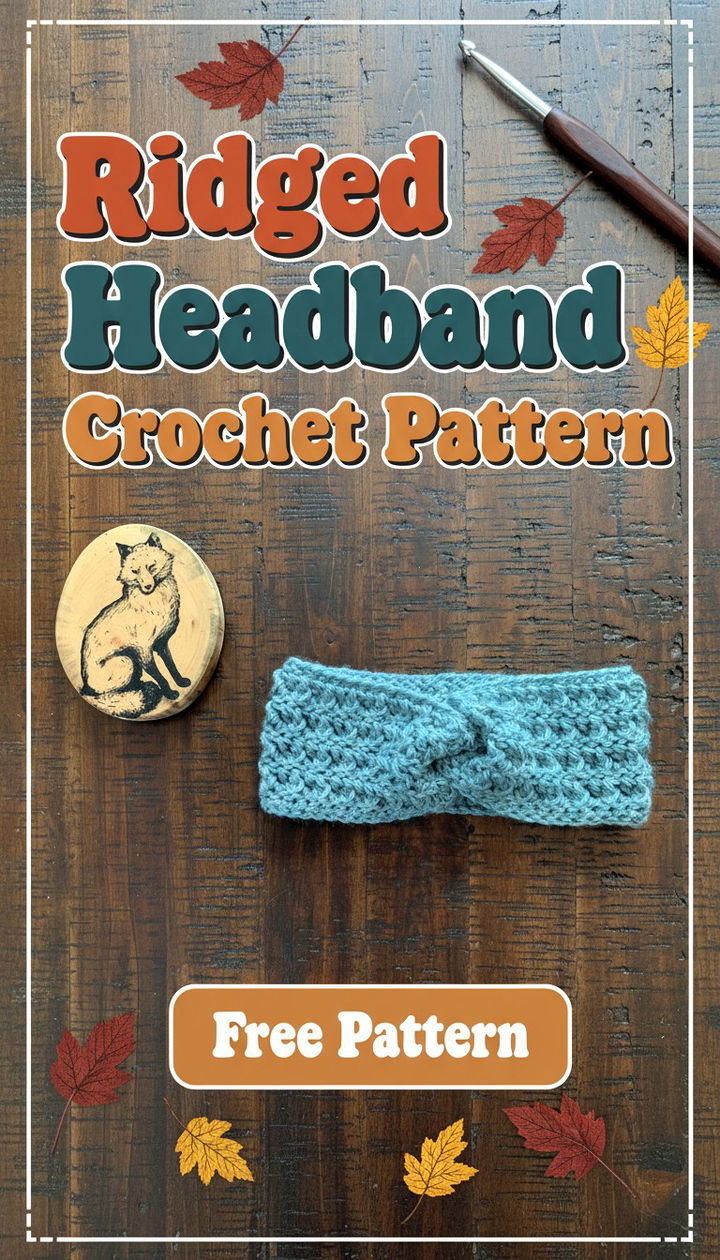 Stylish Ridged Headband Crochet Pattern for Beginners