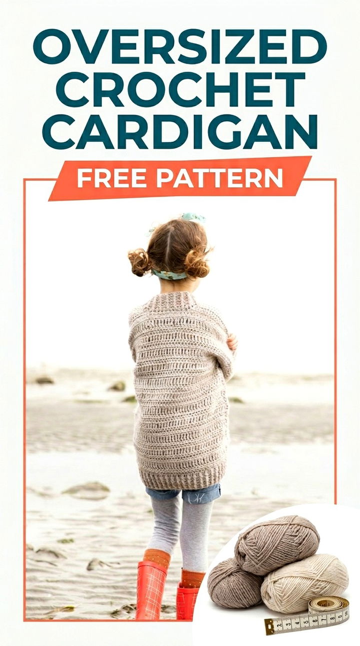 Cozy Oversized Crochet Cardigan Free Pattern and Guide