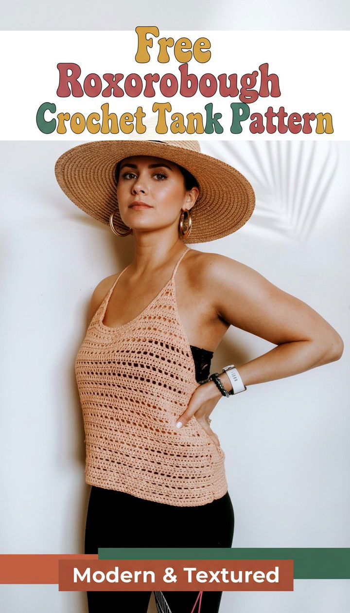 Effortless Modern Texture The Roxborough Crochet Summer Tank Top
