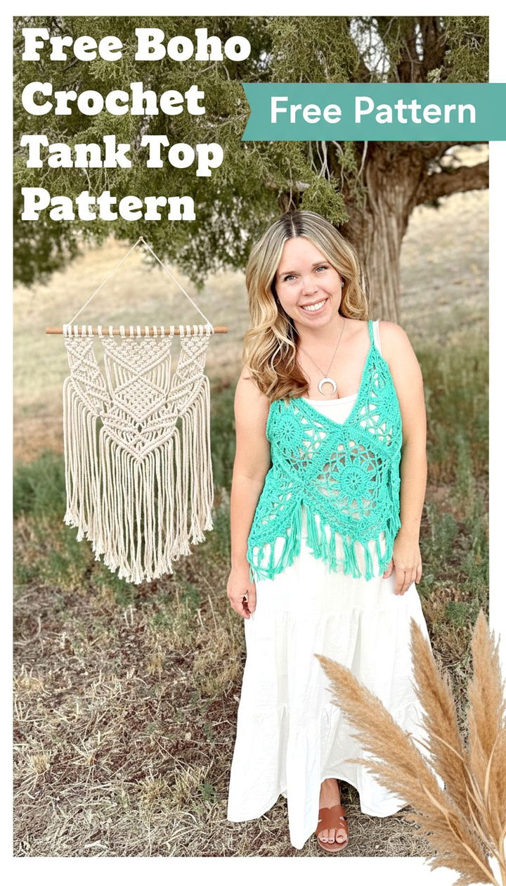 Master the Boho Crochet Tank Top A Free Step by Step Guide