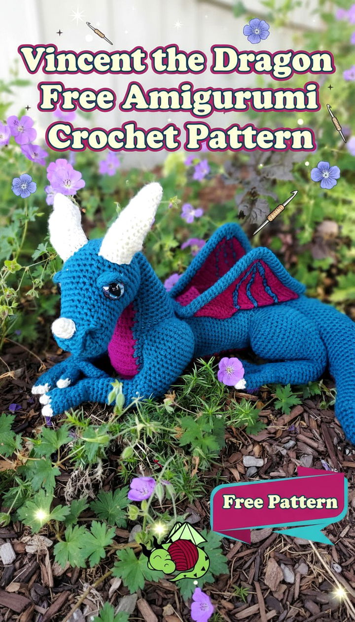 Bring Magic to Life with the Vincent the Dragon Free Amigurumi Crochet Pattern