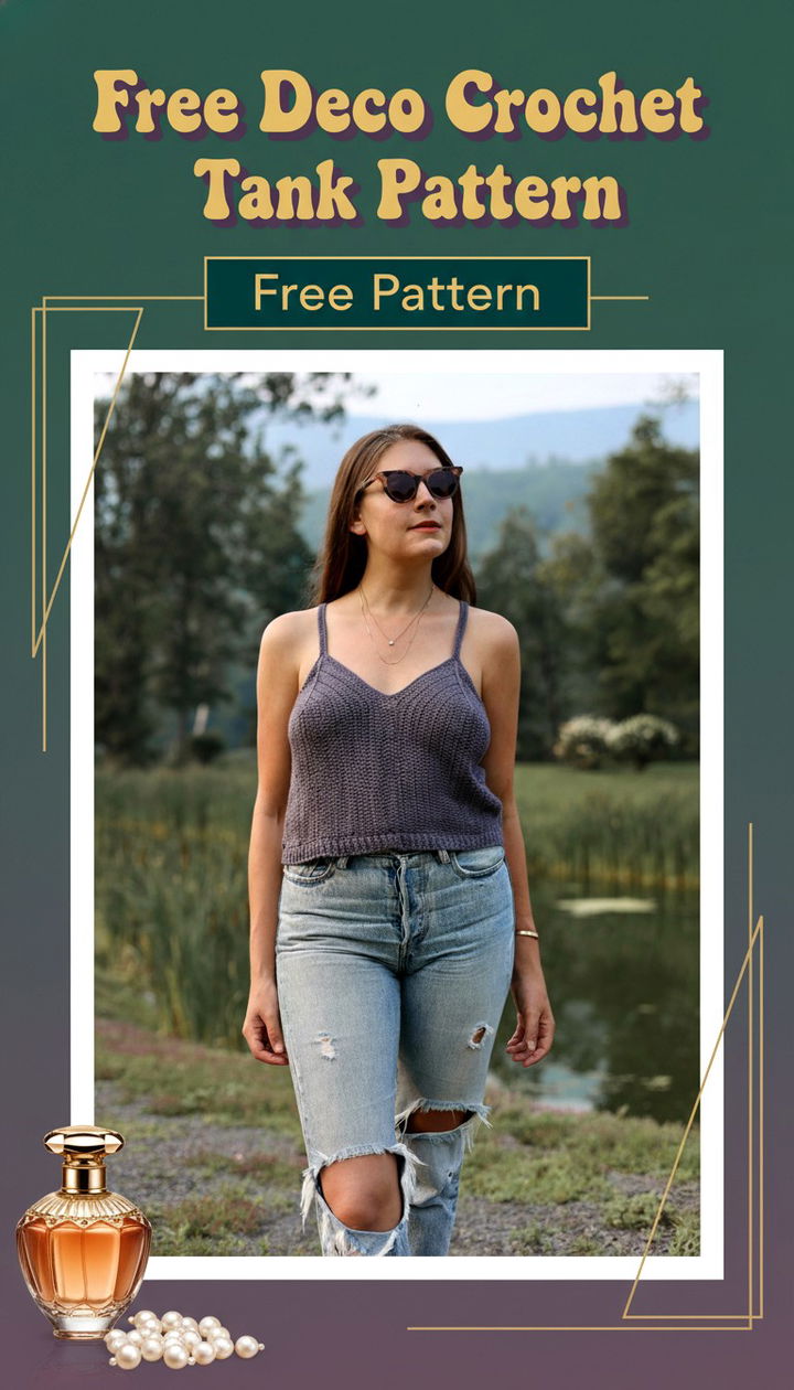 Art Deco Inspired The Sophisticated Deco Crochet Tank Pattern