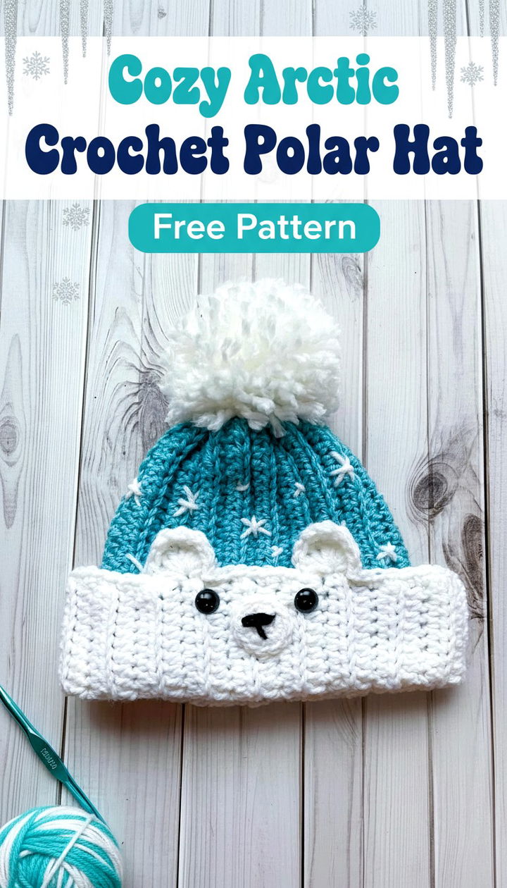 Cozy Arctic Crochet Polar Bear Hat Pattern