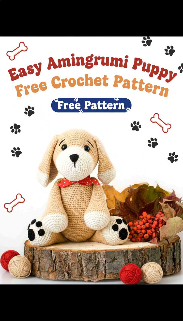 Create a Loyal Companion with the Easy Amigurumi Puppy Free Crochet Pattern
