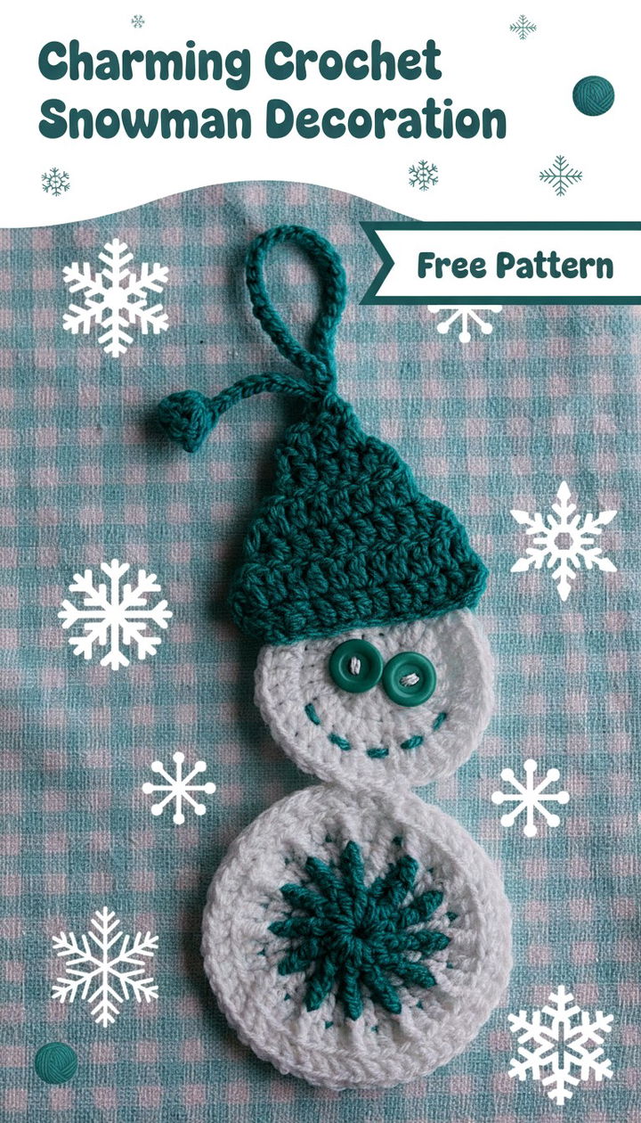 Enchanting DIY Crochet Snowman Decoration