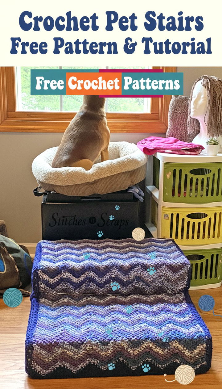 Build a Path to Comfort How to Crochet Pet Stairs with Fairfield Project Foam